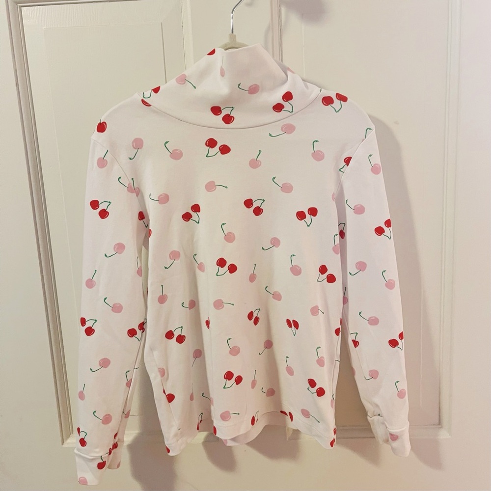 Little English Turtleneck (sz 8) Cherries